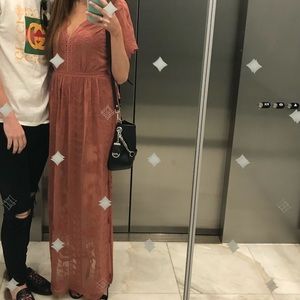 Burnt Orange Maxi Dress